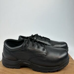 New Mens Carolina‎ CA9538 Black Leather Oxford Composite Toe Shoes Sz 16 D